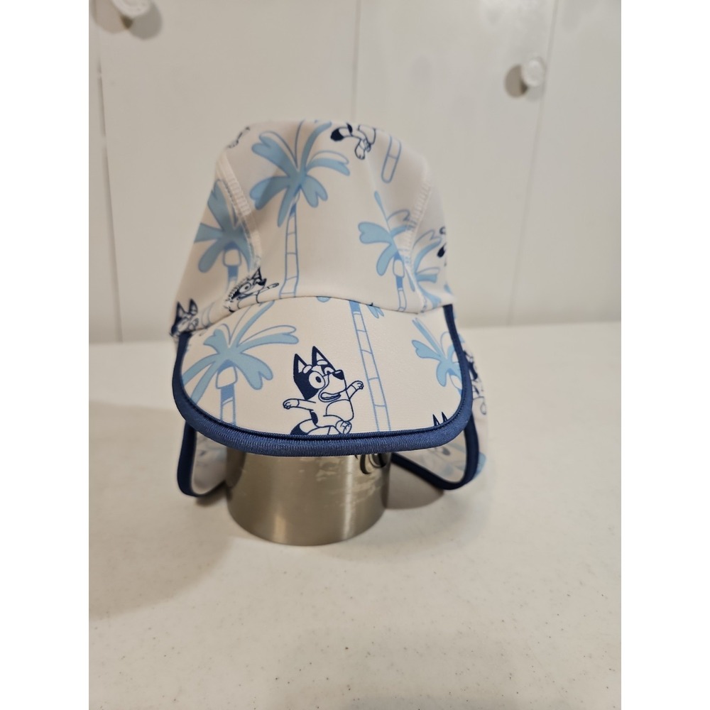 Bluey swim hat‎ for toddler Sun Procter Lightweight Blue/white  NWOT